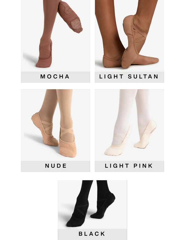 Capezios Hanami Ballet Shoe Colours